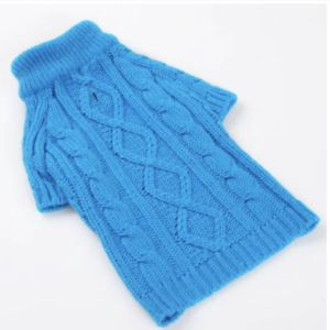 DOGO Classic Cable Knit Sweater in Blue